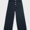 Jeans culotte con bottoni Jeans culotte con bottoni