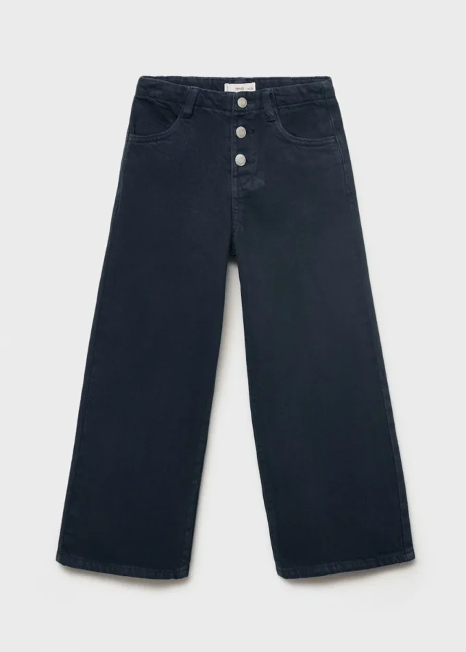 Jeans culotte con bottoni Jeans culotte con bottoni