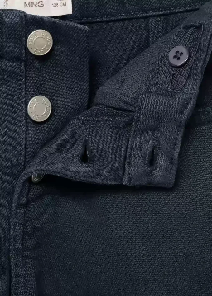Jeans culotte con bottoni Jeans culotte con bottoni