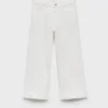 Jeans culotte con cuciture a vista Jeans culotte con cuciture a vista