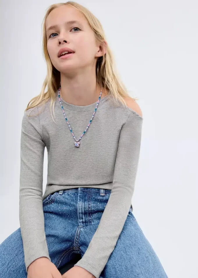 Jeans culotte con strass Jeans culotte con strass