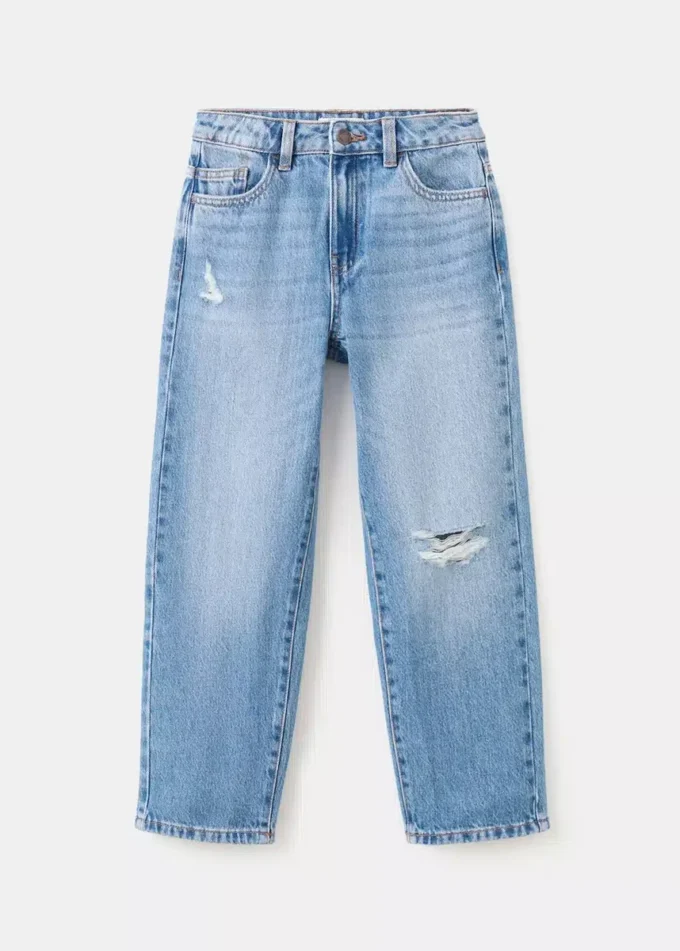 Jeans dritti a vita media