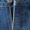 Jeans dritti con risvolto
