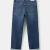 Jeans dritti con risvolto