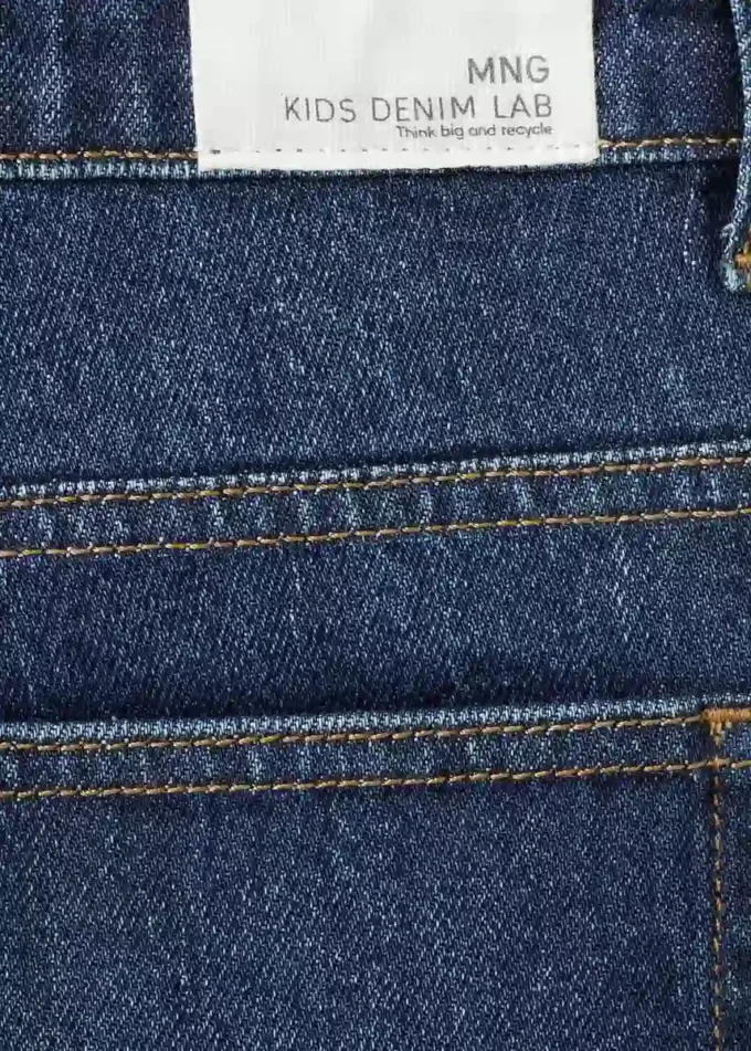 Jeans dritti con risvolto