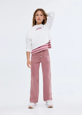 Jeans dritti con tasche