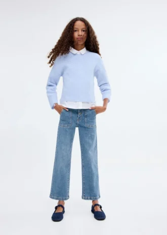 Jeans dritti con tasche