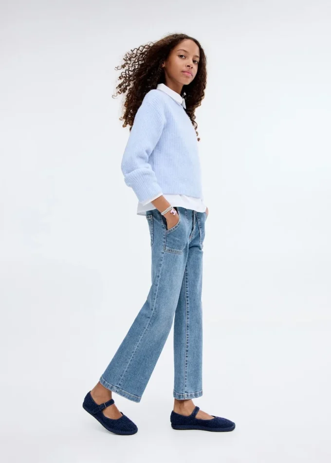 Jeans dritti con tasche