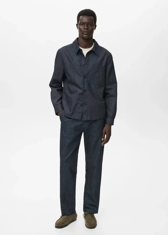 Jeans dritti dal lavaggio scuro Jeans dritti dal lavaggio scuro