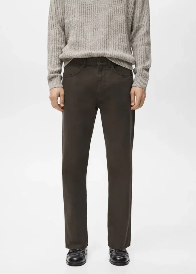 Jeans in cotone vestibilità regolare Jeans in cotone vestibilità regolare