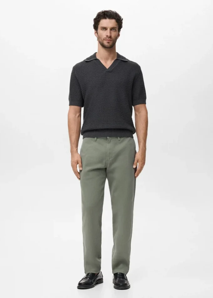 Jeans in cotone vestibilità regolare Jeans in cotone vestibilità regolare