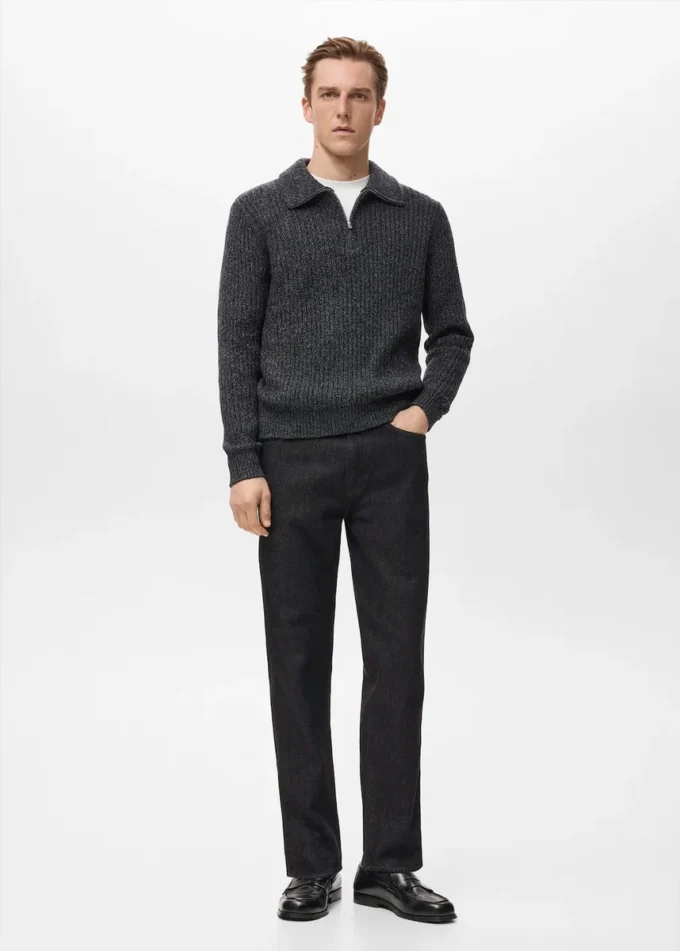 Jeans in cotone vestibilità regolare Jeans in cotone vestibilità regolare