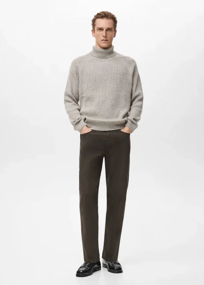 Jeans in cotone vestibilità regolare Jeans in cotone vestibilità regolare