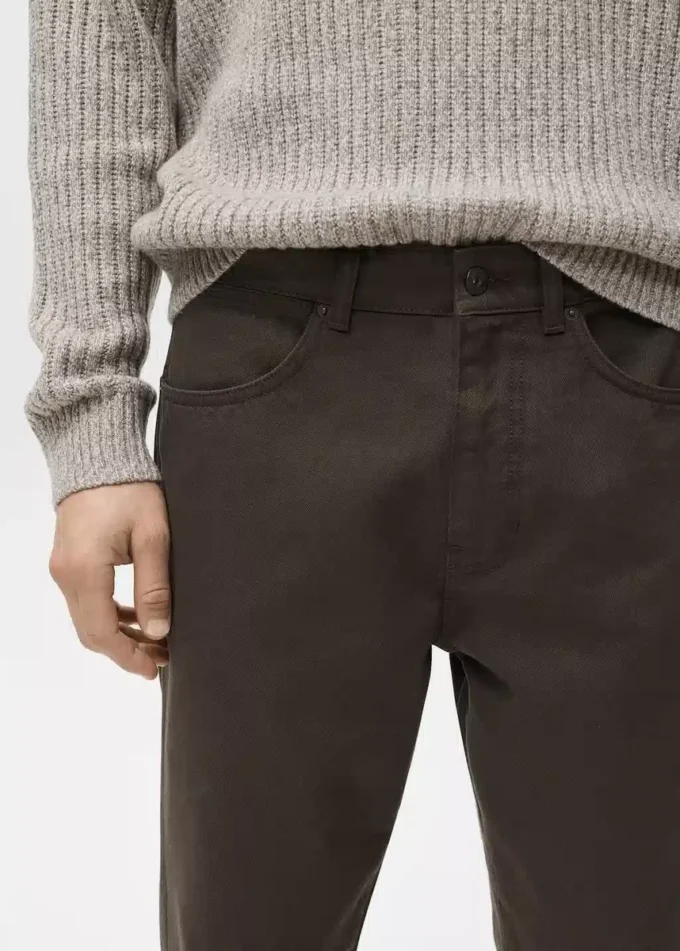 Jeans in cotone vestibilità regolare Jeans in cotone vestibilità regolare