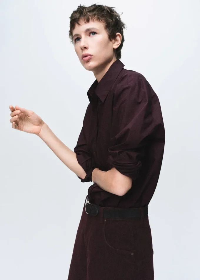 Jeans in velluto a coste a vita bassa e gamba larga Jeans in velluto a coste a vita bassa e gamba larga