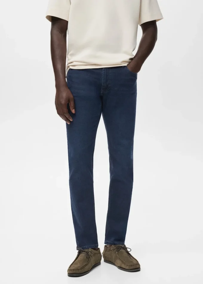 Jeans Jan blu nero slim fit Jeans Jan blu nero slim fit