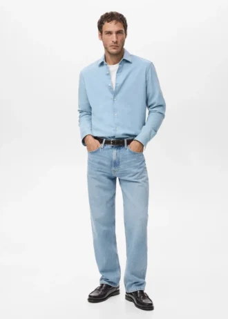 Jeans Moby a vestibilità dritta e lavaggio chiaro