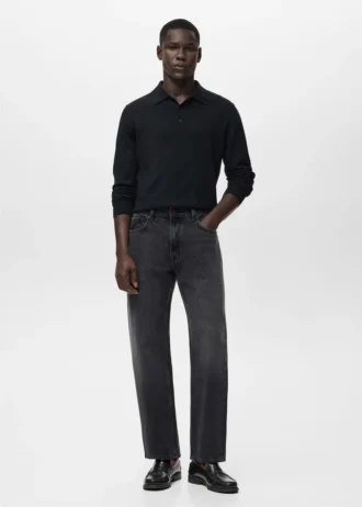 Jeans Moby a vestibilità dritta e lavaggio scuro