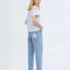 Jeans mom fit con strappi decorativi Jeans mom fit con strappi decorativi