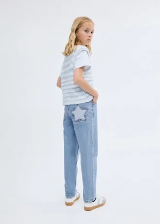 Jeans mom fit con strappi decorativi