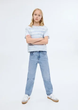 Jeans mom fit con strappi decorativi