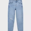 Jeans mom fit con strappi decorativi Jeans mom fit con strappi decorativi