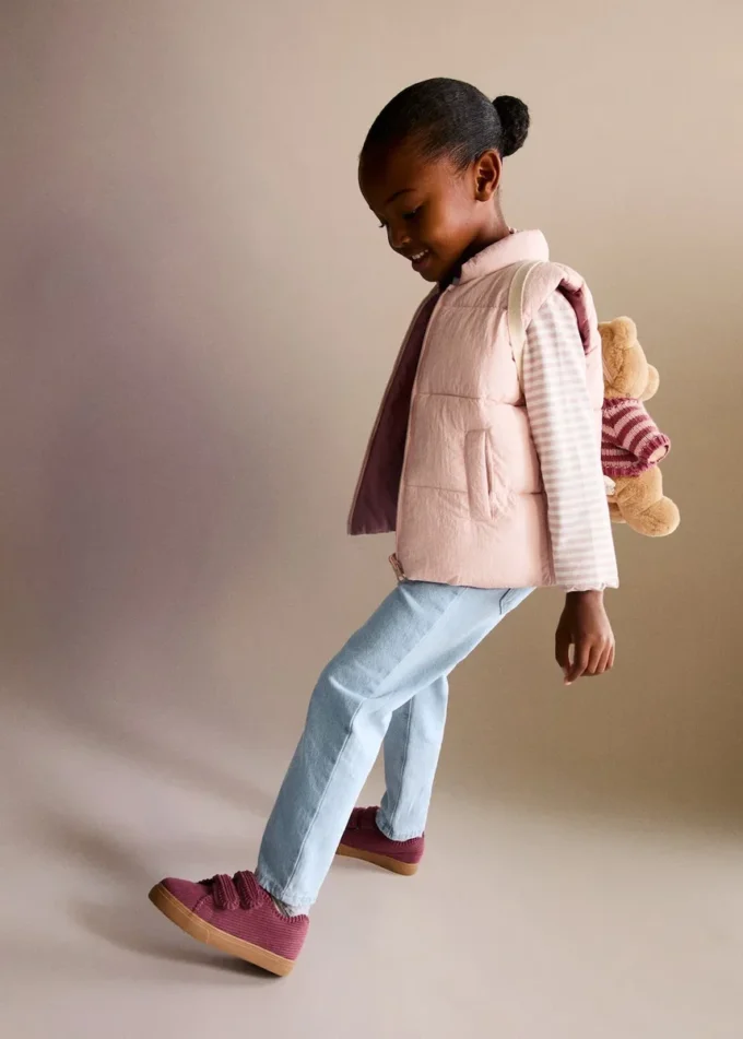 Jeans paper bag con bottoni