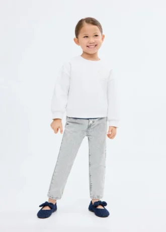 Jeans paper bag con bottoni