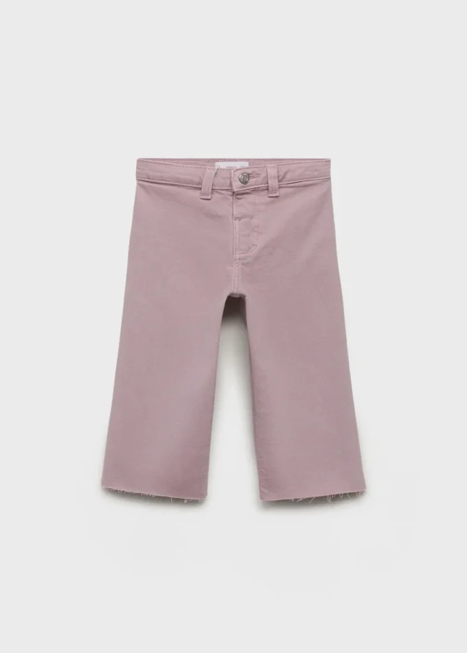 Jeans senza cuciture con orlo sfrangiato Jeans senza cuciture con orlo sfrangiato