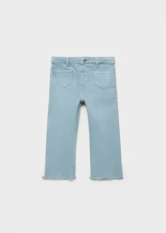 Jeans skinny a vita bassa con orlo sfrangiato