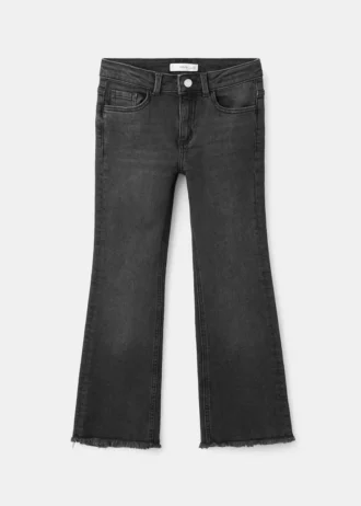Jeans skinny a vita bassa con orlo sfrangiato