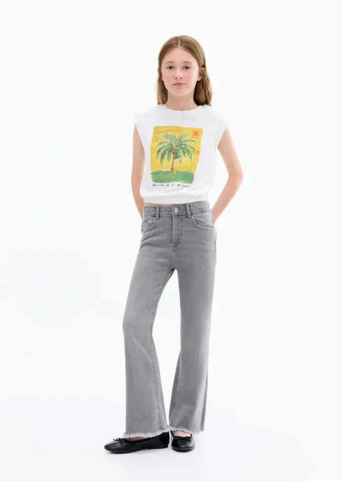 Jeans skinny a vita bassa con orlo sfrangiato Jeans skinny a vita bassa con orlo sfrangiato