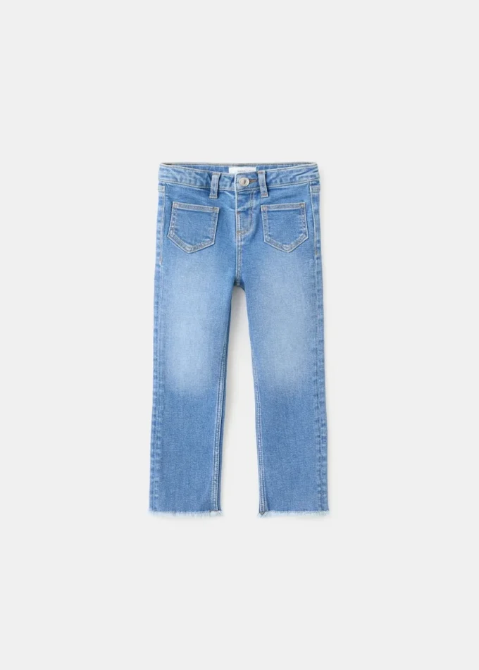 Jeans skinny a vita bassa con orlo sfrangiato Jeans skinny a vita bassa con orlo sfrangiato