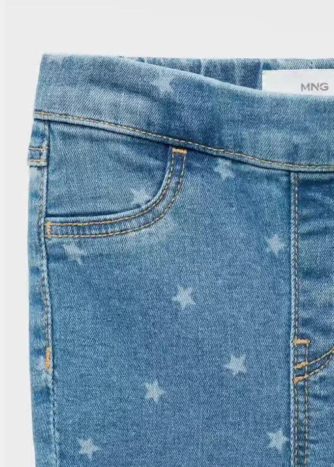 Jeans skinny con stelle Jeans skinny con stelle