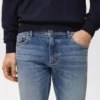 Jeans slim fit Jan con lavaggio scuro slavato Jeans slim fit Jan con lavaggio scuro slavato