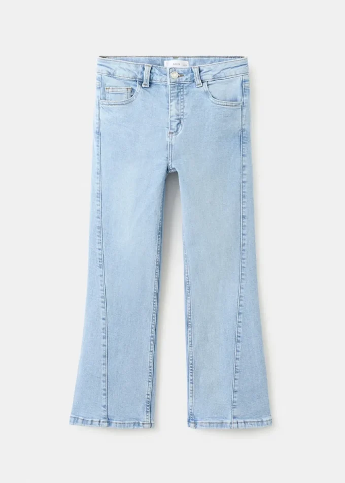 Jeans svasati con cuciture decorative Jeans svasati con cuciture decorative