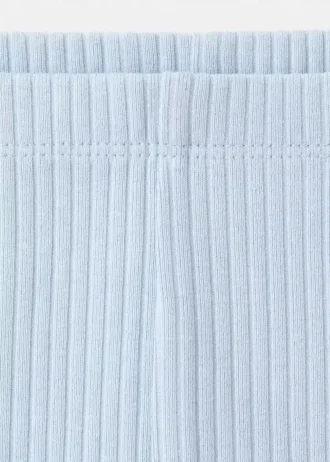 Leggings in cotone a costine