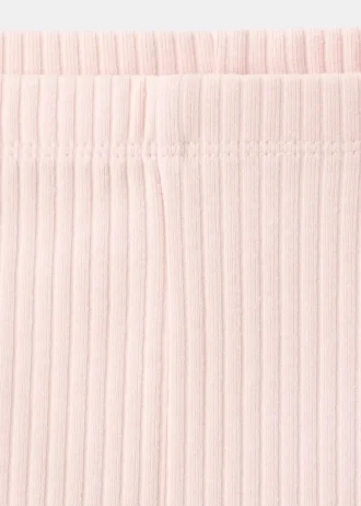 Leggings in cotone a costine