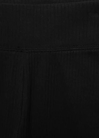 Leggings in cotone a costine