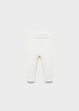 Leggings in cotone a righe