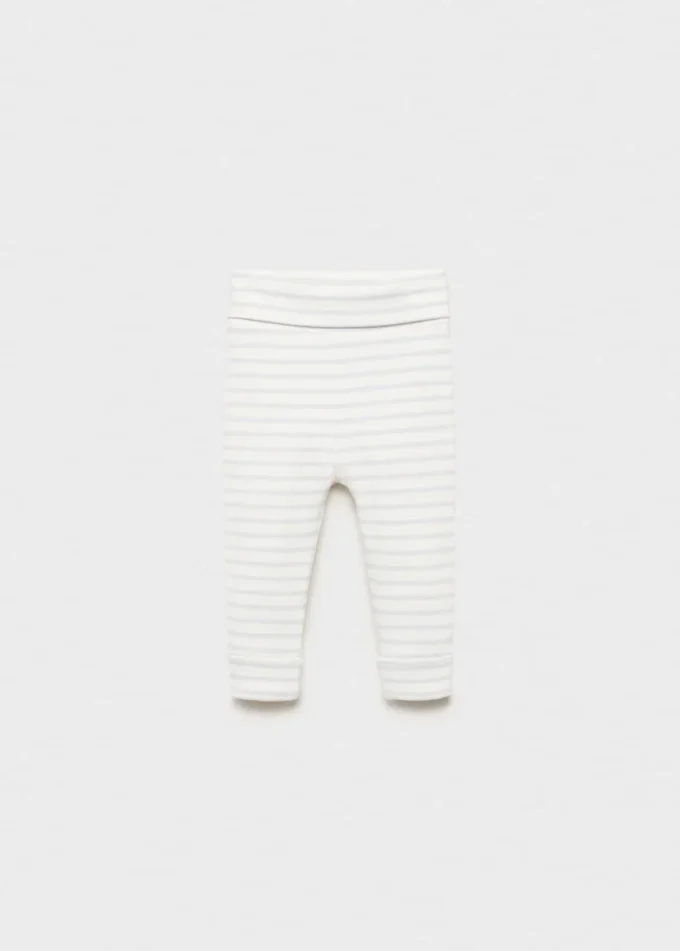 Leggings in cotone a righe Leggings in cotone a righe