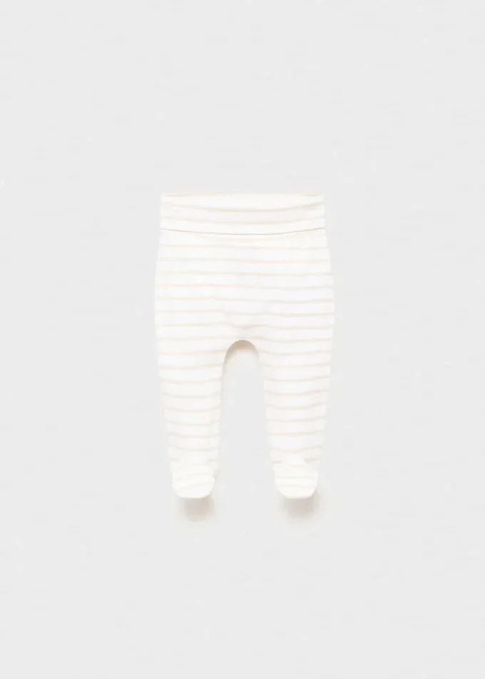 Leggings in cotone a righe Leggings in cotone a righe