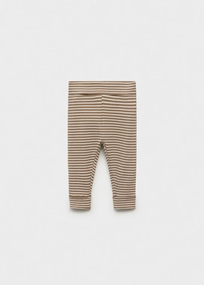 Leggings in cotone a righe Leggings in cotone a righe