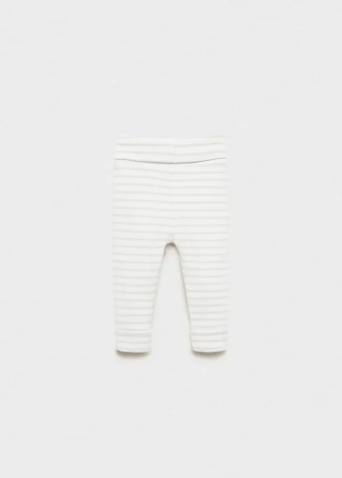 Leggings in cotone a righe Leggings in cotone a righe