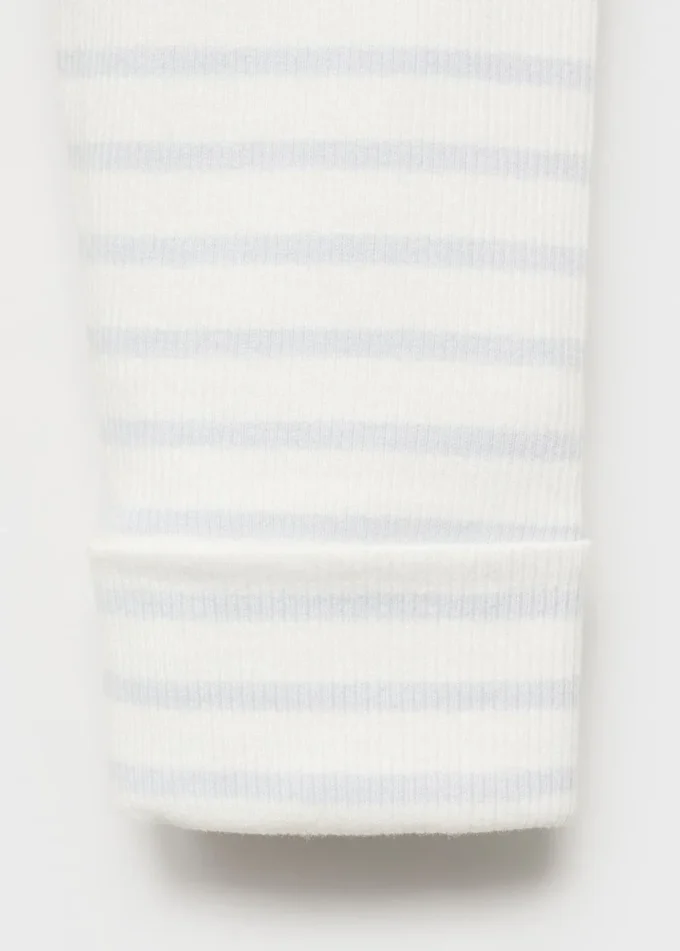 Leggings in cotone a righe Leggings in cotone a righe