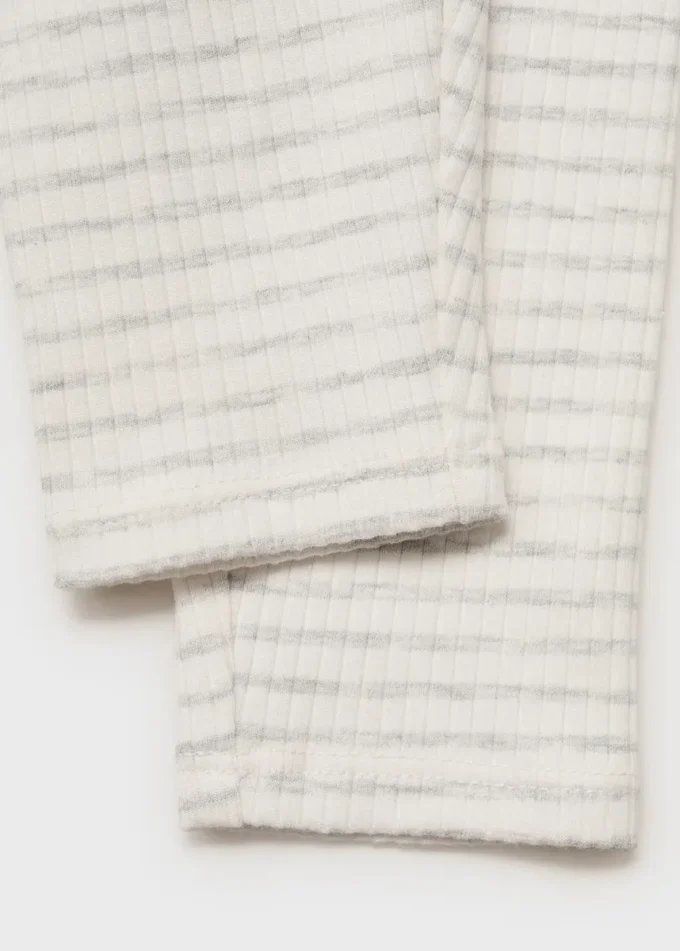Leggings in cotone a righe Leggings in cotone a righe