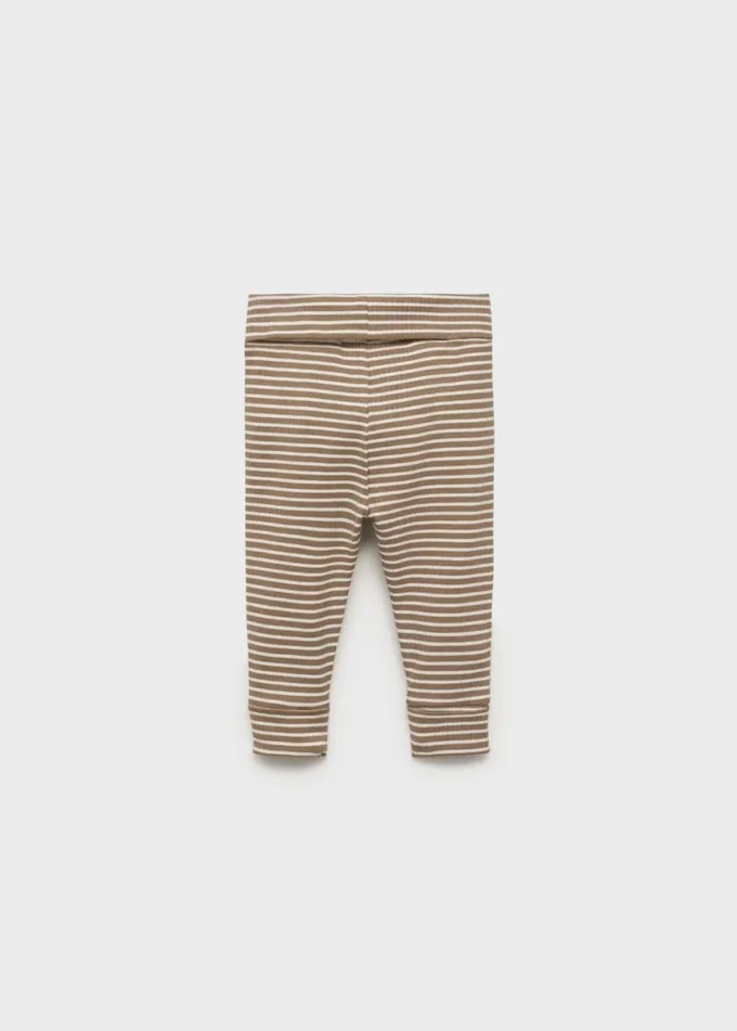Leggings in cotone a righe Leggings in cotone a righe
