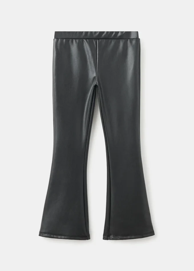 Leggings in ecopelle