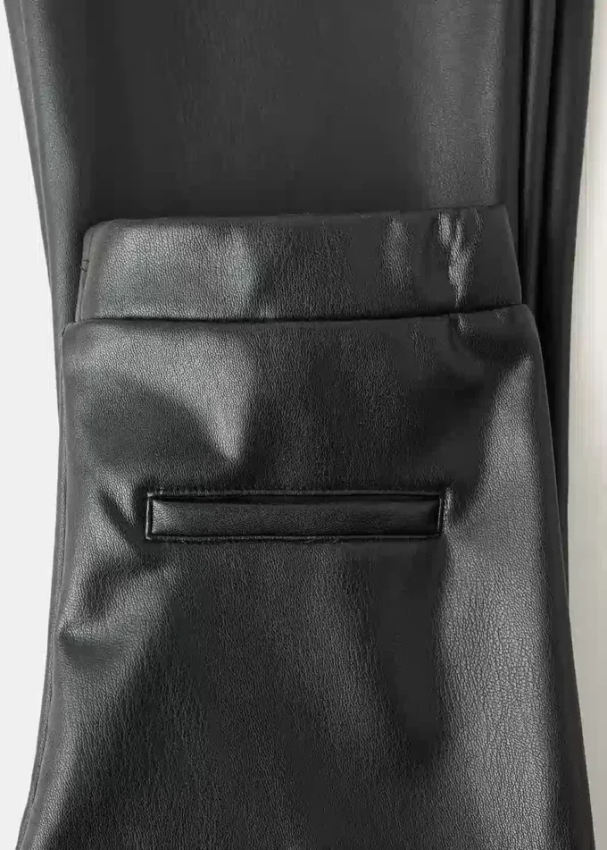 Leggings in ecopelle