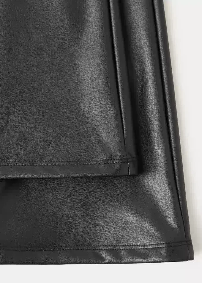 Leggings in ecopelle